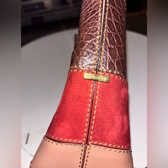 A. TESTONI WOMENS LEATHER BAG MADE ITALY Genuine Leather Shoulder Bag - Picture 3 of 5